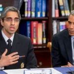 U.S. Surgeon General Vivek H. Murthy [L] with Barack Hussein Obama [R].