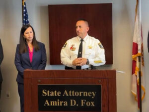 Florida State Attorney Amira Fox and Lee County Sheriff Carmine Marceno