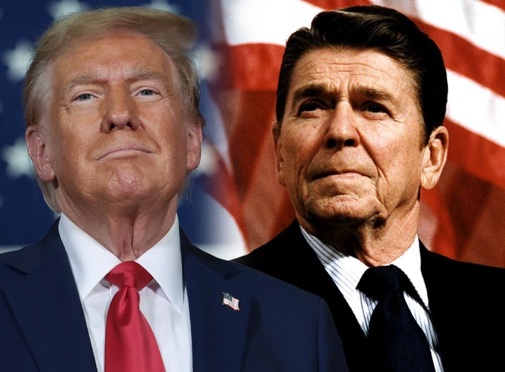 President Ronald Reagan and President Donald Trump