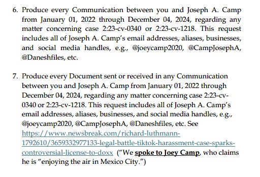 Free Press Harassment Case: Journalist Richard Luthmann fights SCOTUS Doxxer Danesh Noshirvan’s bad-faith subpoena.