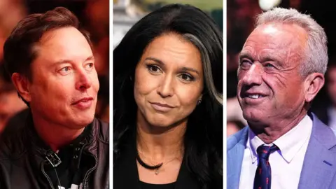 Elon, Tulsi, and RFK, Jr., join Trump.