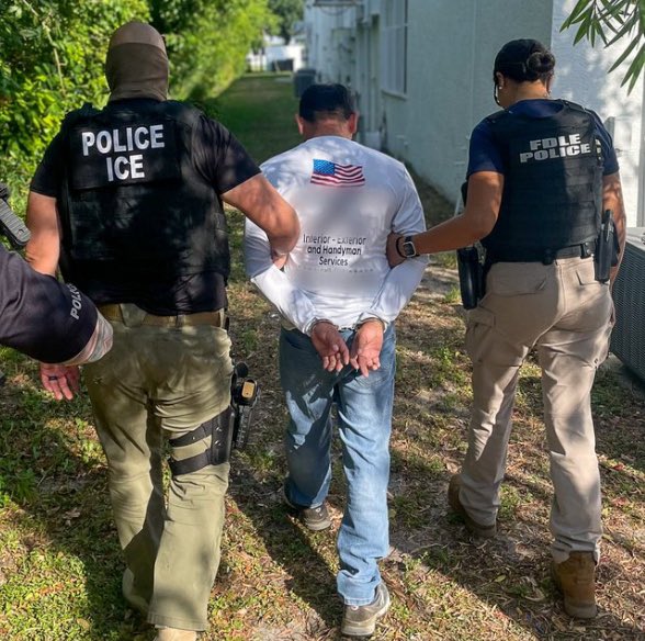 Trump's Tidal Wave: Deportation Operation arrests 800 dangerous illegals in Florida. Promises Made, Promises Kept. America is safe again.