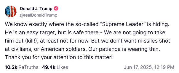 Trump's Unconditional Surrender Warning: U.S. controls Iran’s skies. President Trump warns: “They should’ve made a deal.”