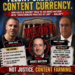 Florida Courtroom Content Farm: Documents suggest a coordinated legal strategy targeting attorney Bruce Matzkin with Florida UPL ruling.