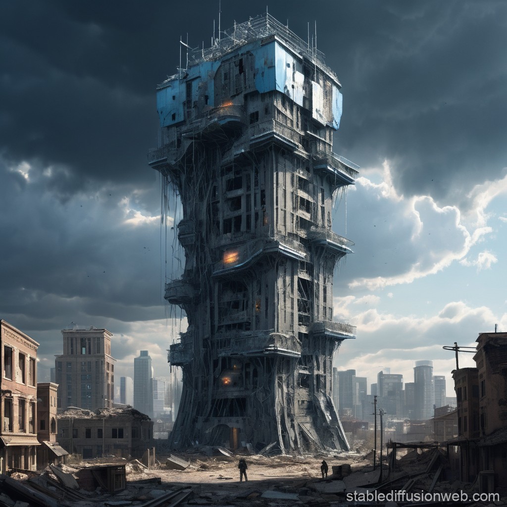 Obama's Dark Tower: A post-apocalyptic dark tower, legacy machine, and library without the library. Obamalisk's PR mismatched from reality.