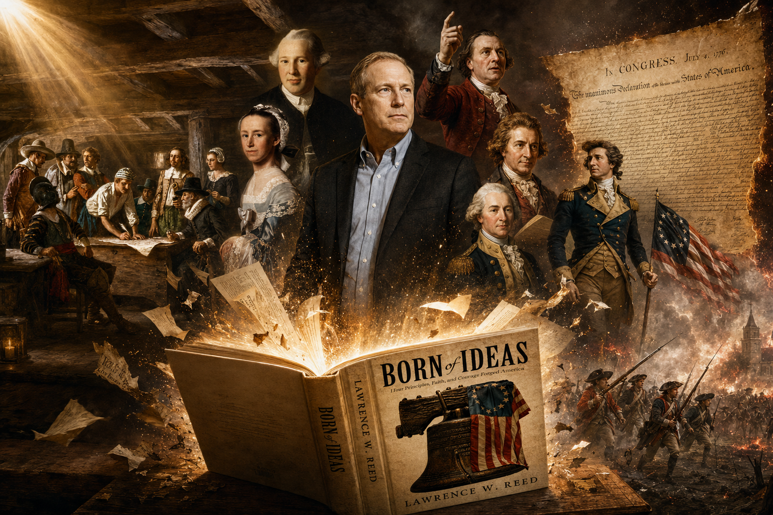 Revolution of Ideas: Greg Maresca reviews Lawrence W. Reed’s Born of Ideas, a patriotic account of the principles that forged America.