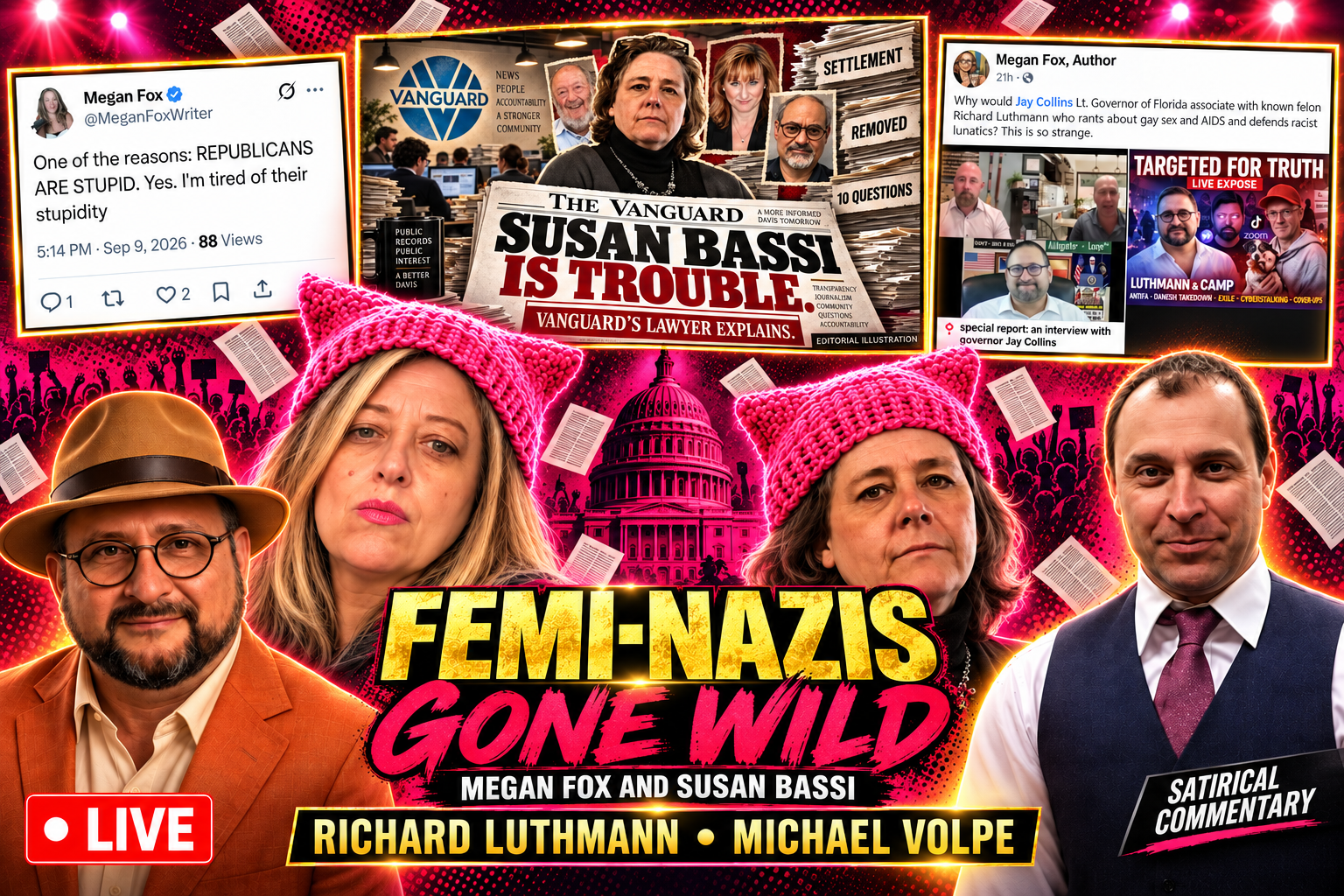 MEGAN FOX & SUSAN BASSI: The Posts, the Retractions, the Showdown